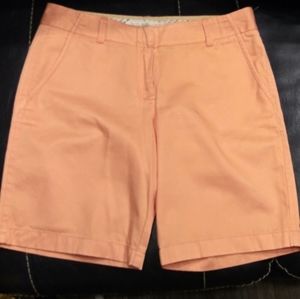 J Crew Weathered/Broken In Coral Chino Shorts